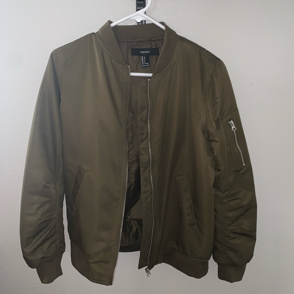 Green Bomber Jacket